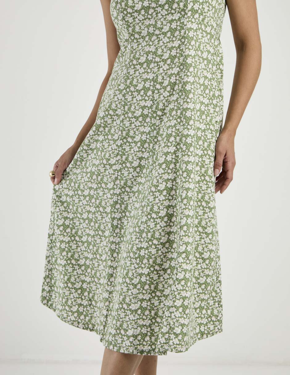 Vestido midi casual para mujer