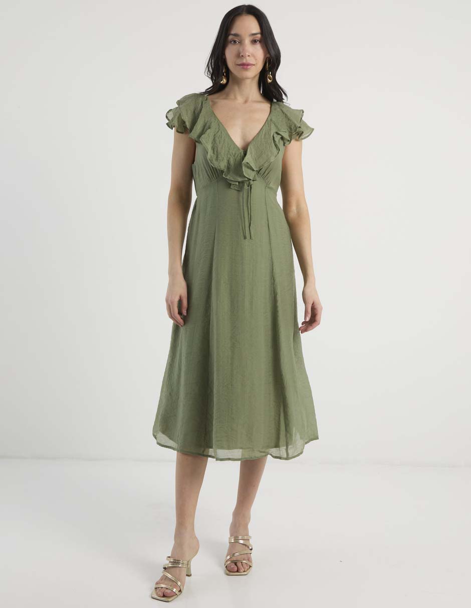 Vestido midi casual para mujer Vestido midi casual para mujer