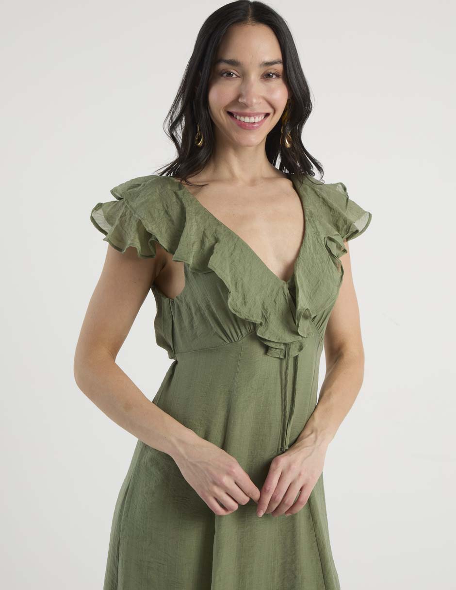 Vestido midi casual para mujer 4