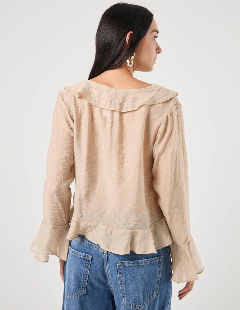 Blusa manga larga para mujer 1