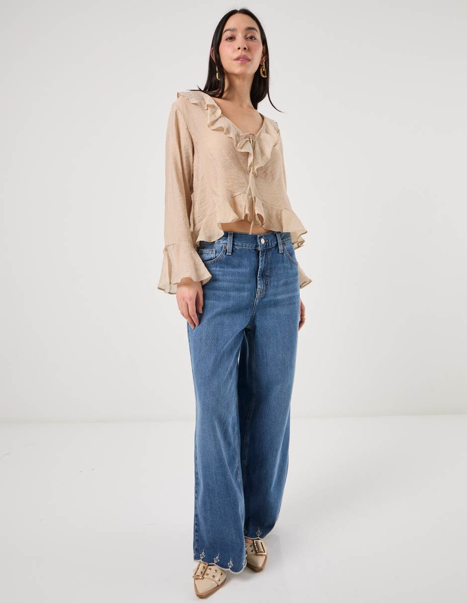 Blusa manga larga para mujer 2