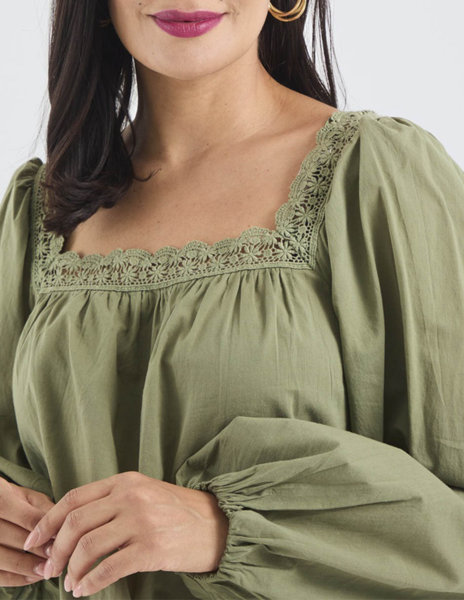 Blusa manga larga para mujer 10