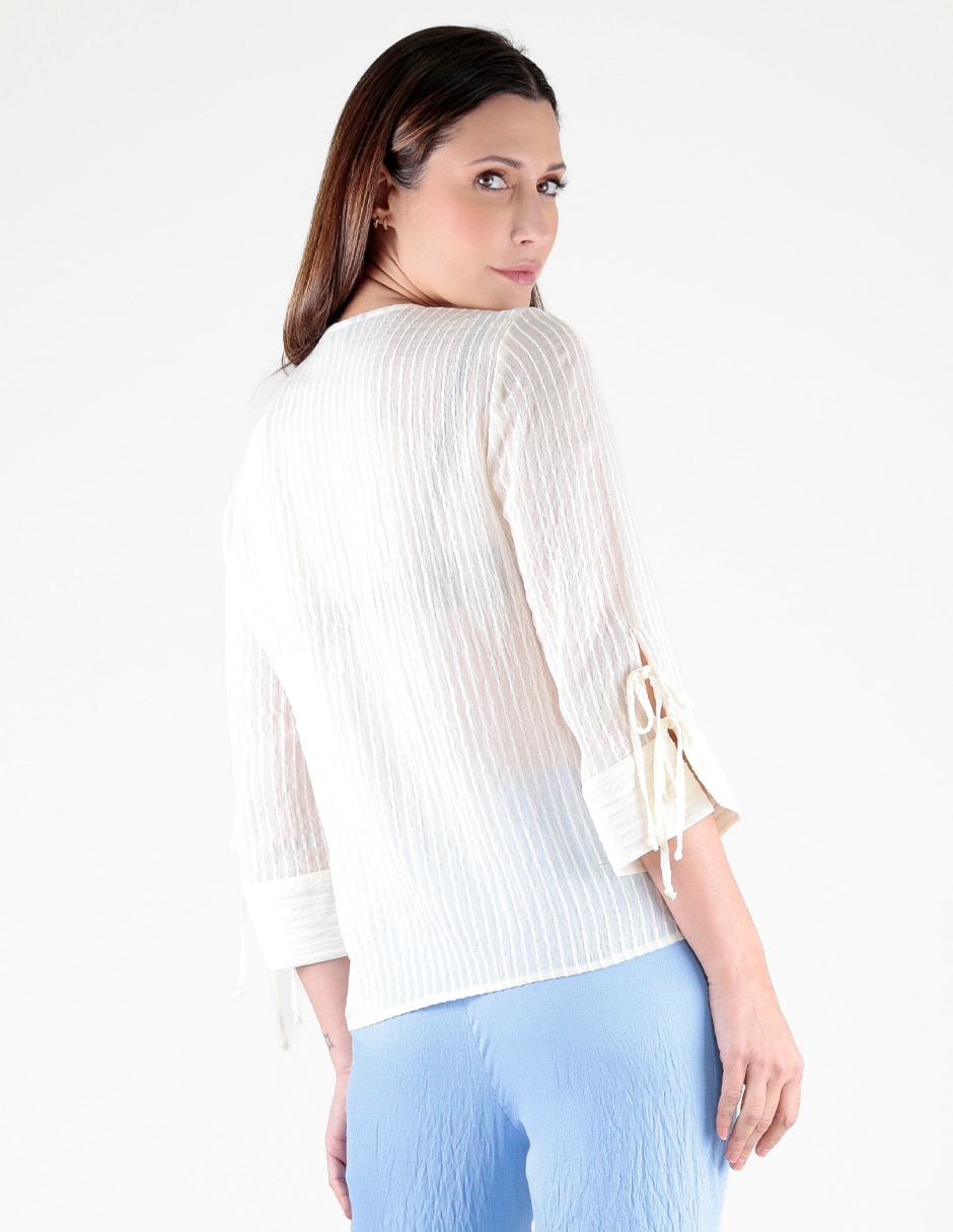 Blusa manga 3/4 para mujer 2
