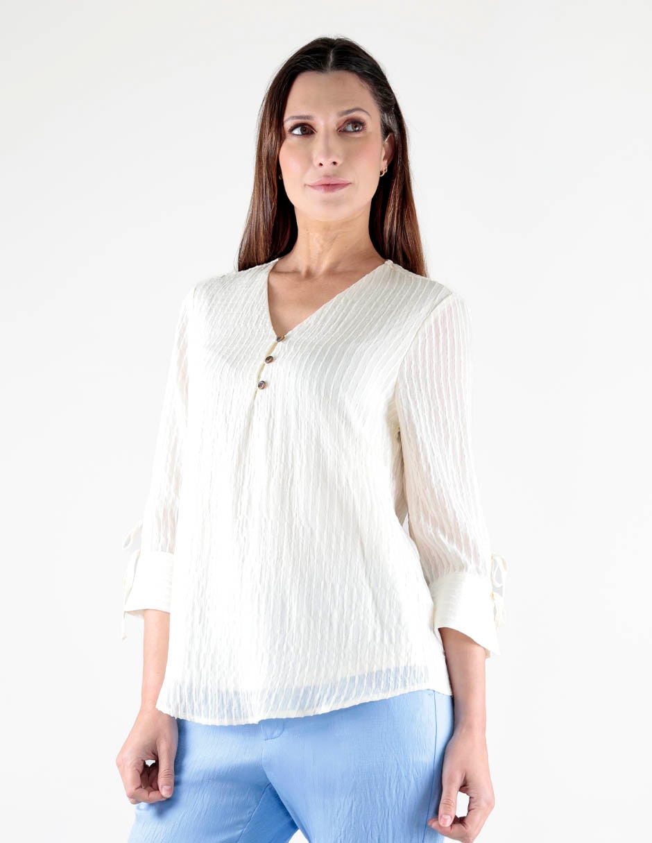 Blusa manga 3/4 para mujer 1