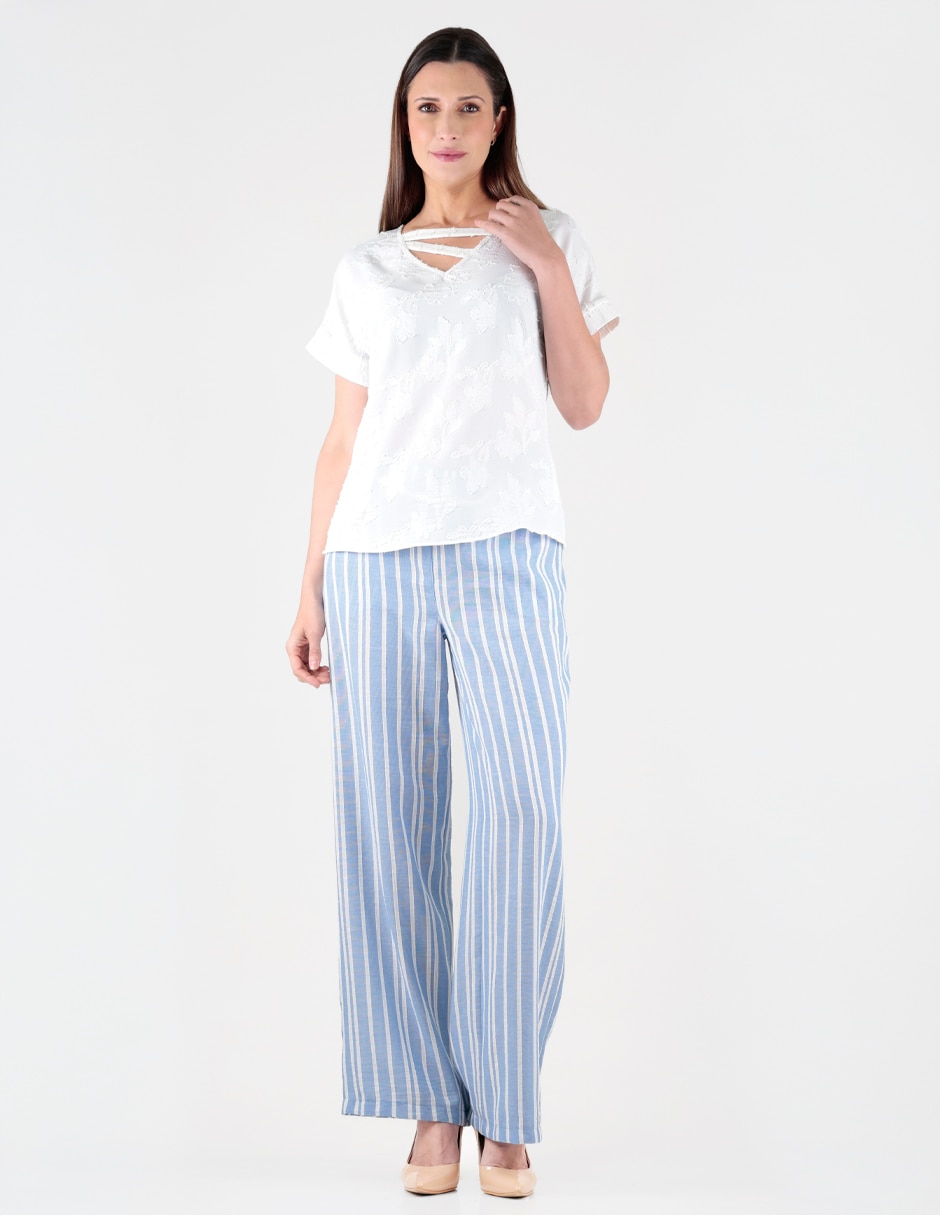 Blusa manga corta para mujer 4