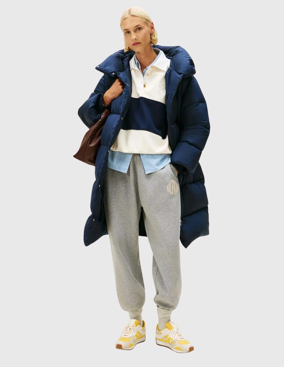 Pants amplio con jareta para mujer
