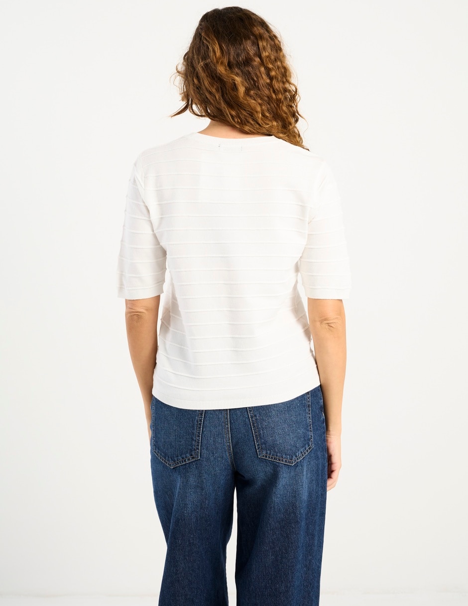 Suéter cuello redondo para mujer 6