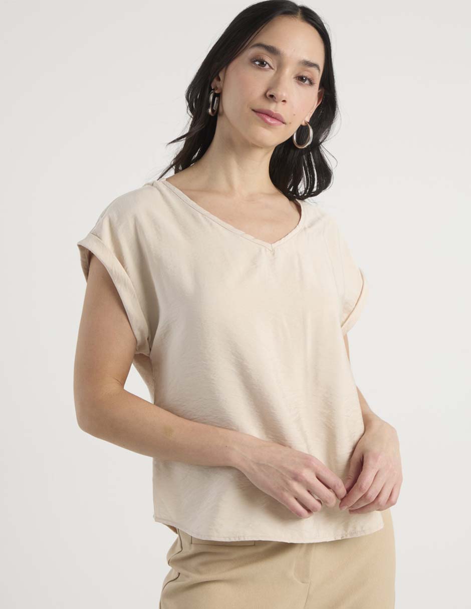 Blusa Lieb manga corta para mujer
