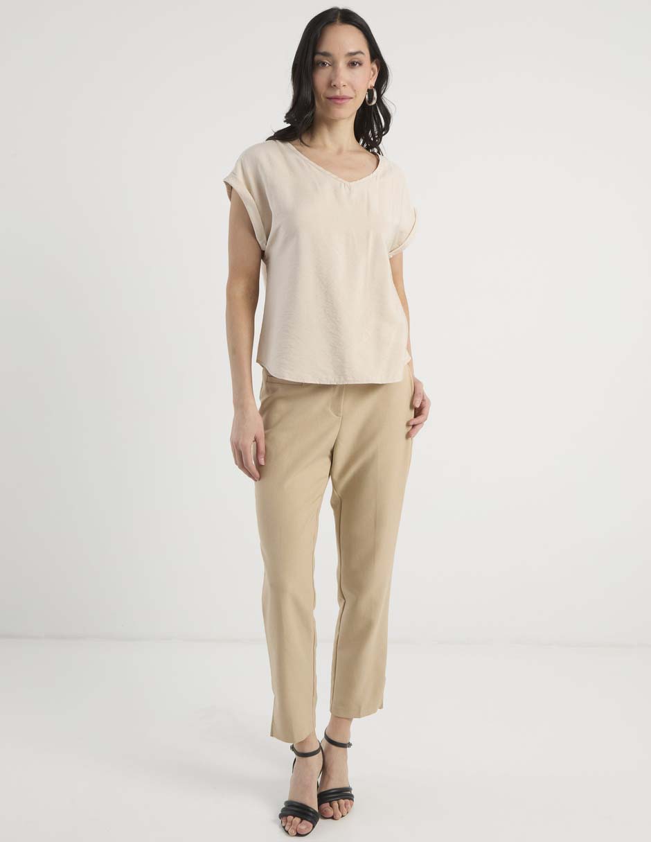Blusa Lieb manga corta para mujer