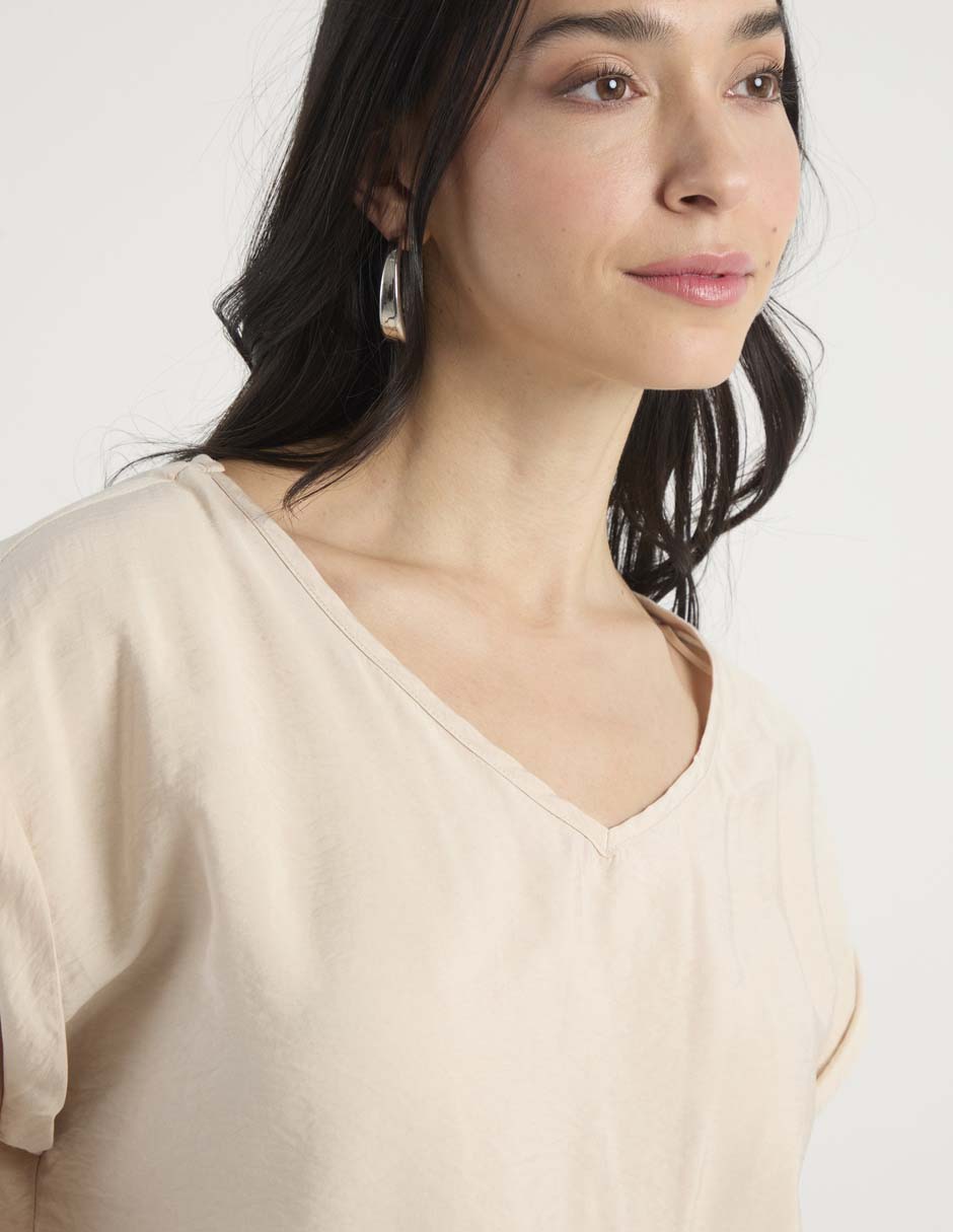 Blusa Lieb manga corta para mujer