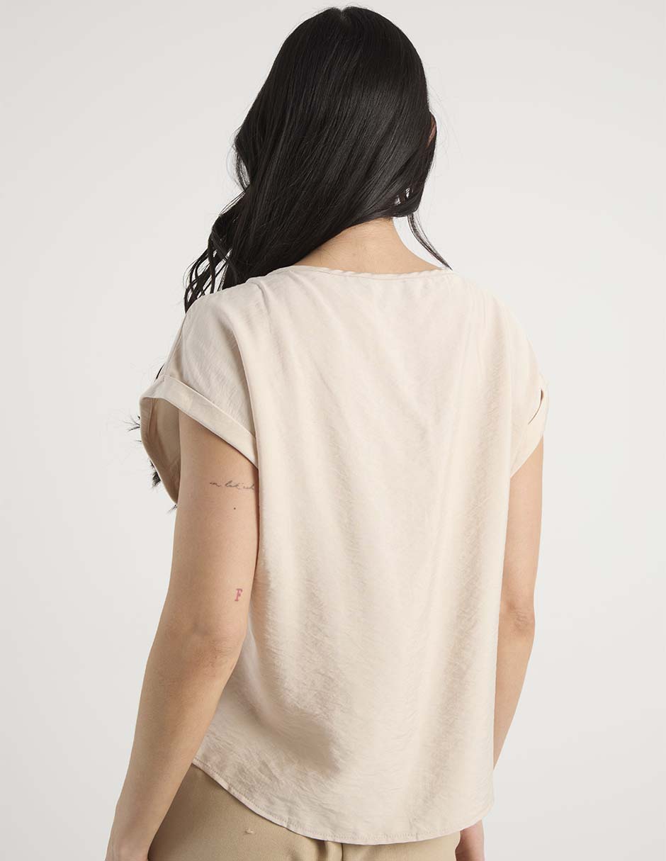 Blusa Lieb manga corta para mujer