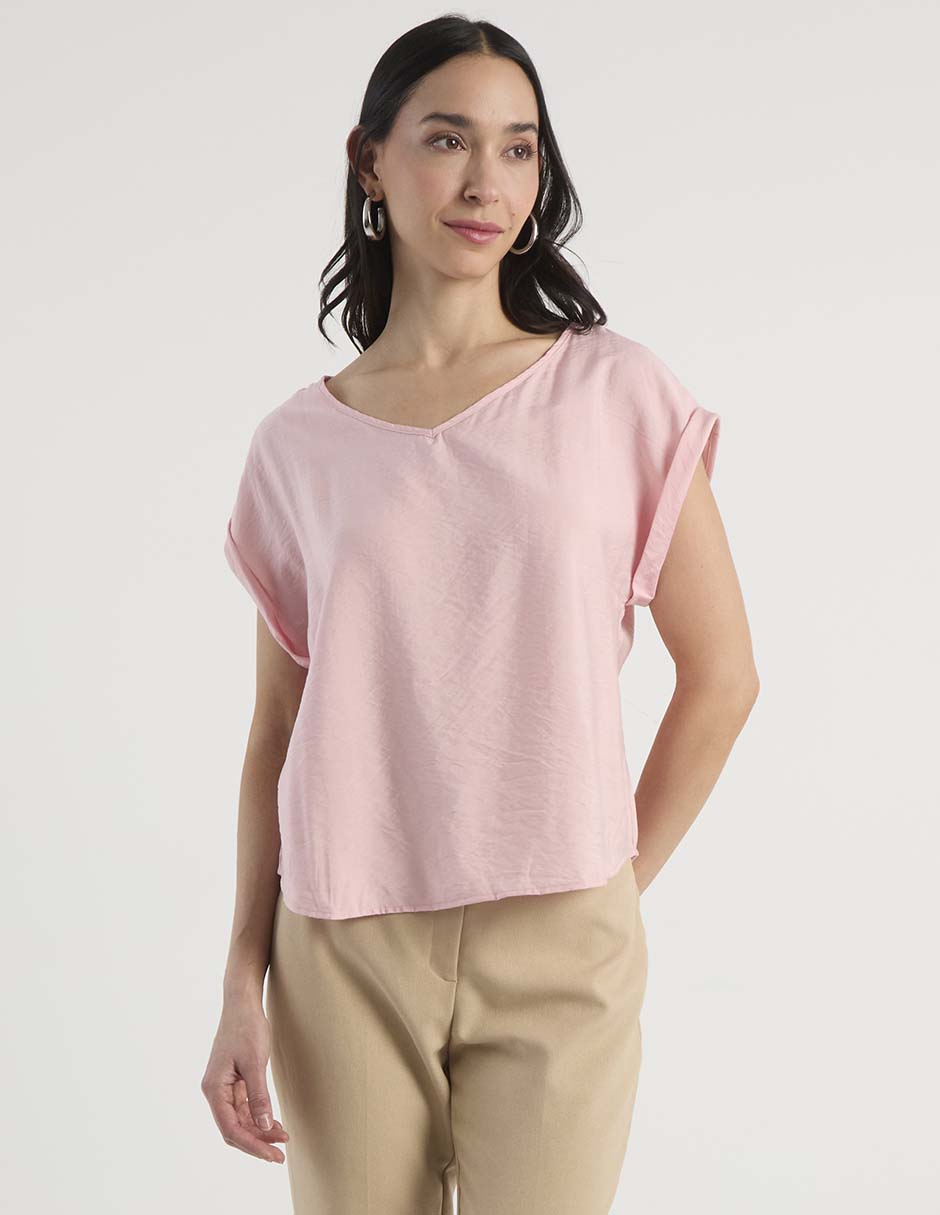 Blusa manga corta para mujer 1