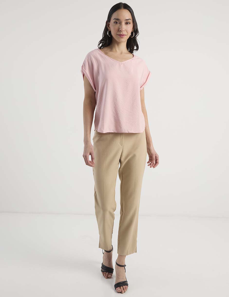 Blusa manga corta para mujer 3