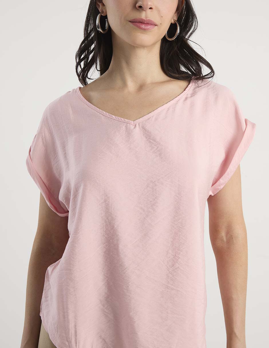 Blusa manga corta para mujer 4