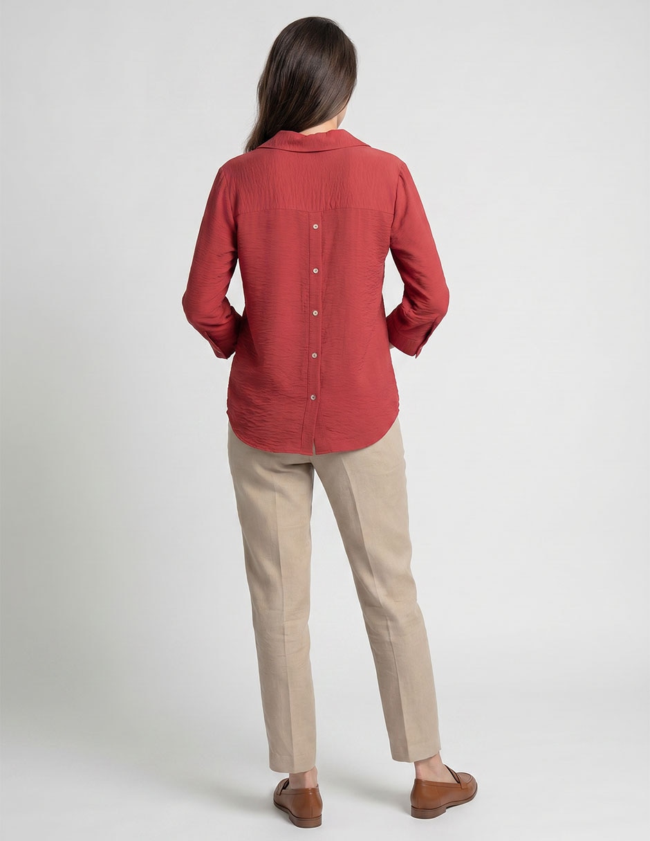 Blusa manga larga para mujer