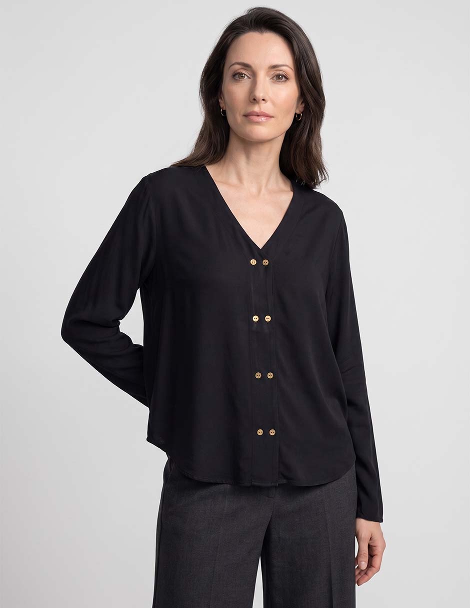 Blusa manga larga para mujer 1