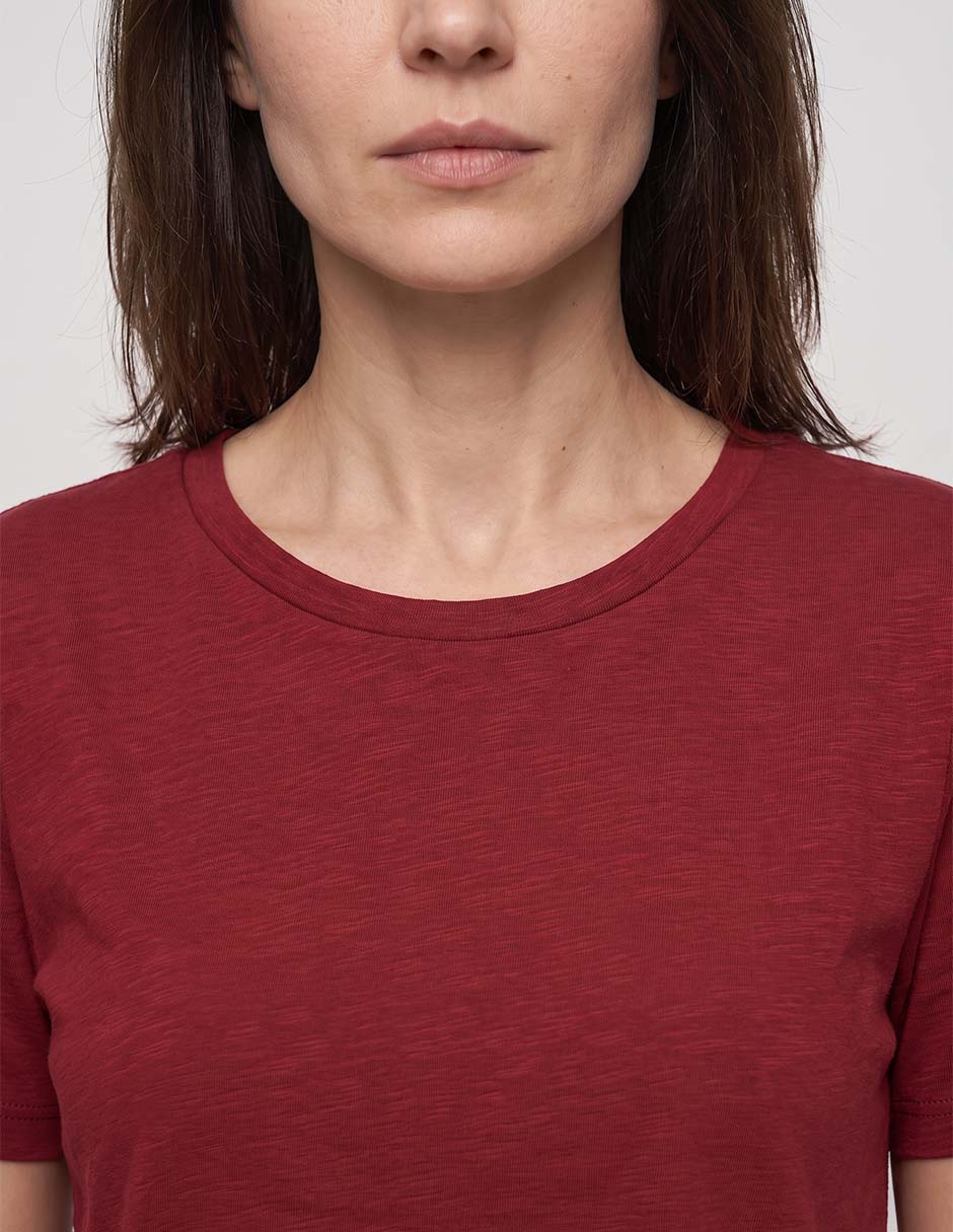 Playera manga corta cuello redondo mujer 2