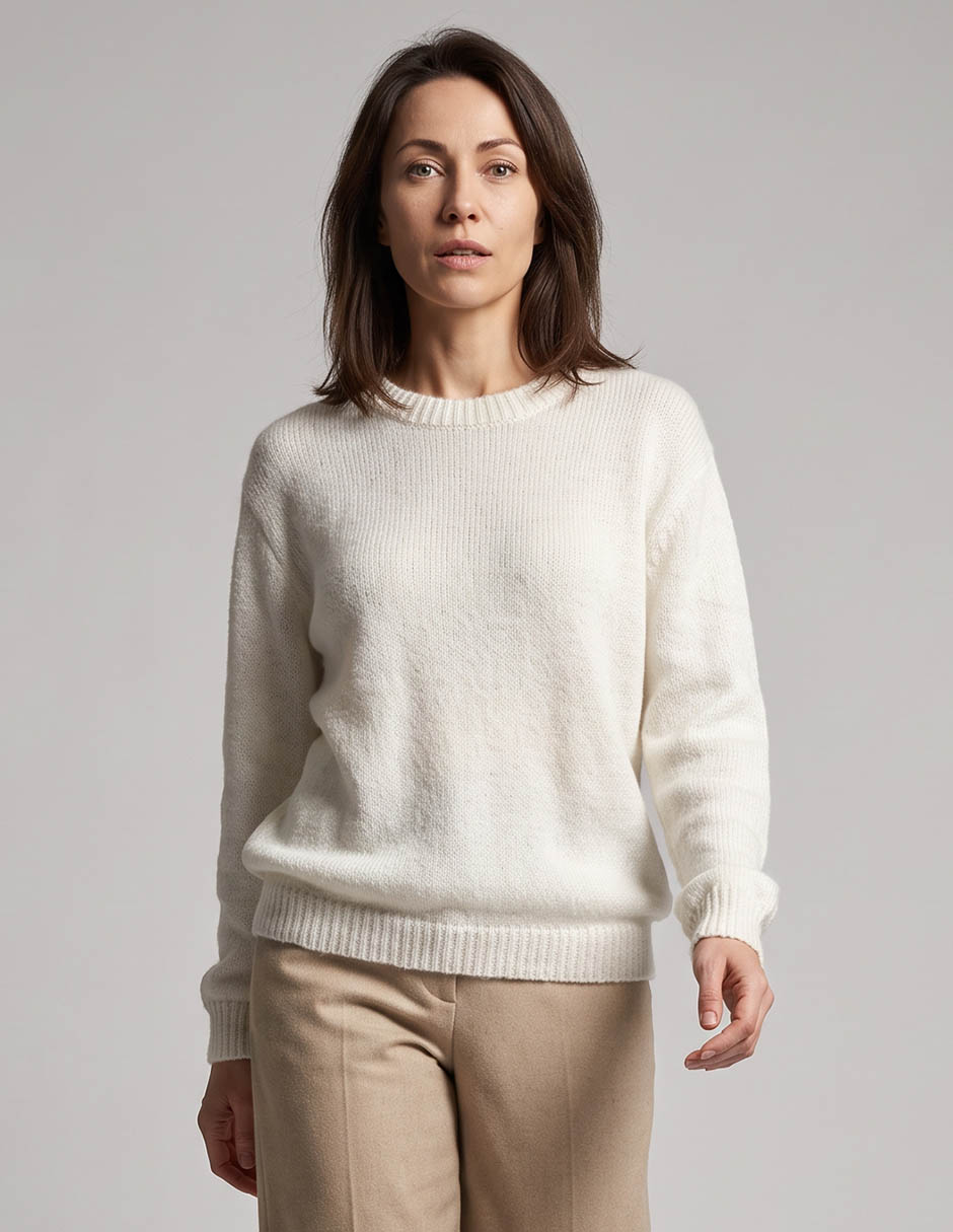 Suéter cuello redondo para mujer 1