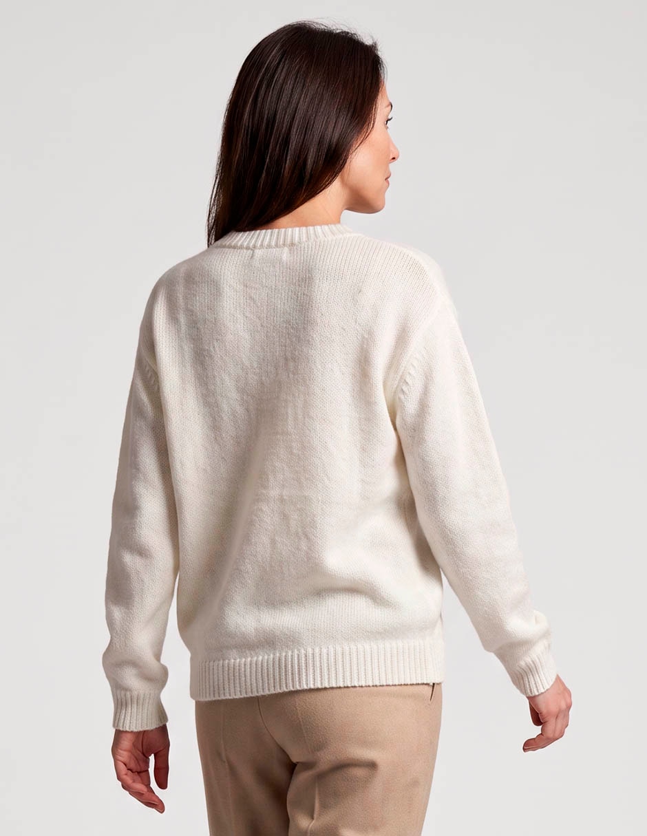 Suéter cuello redondo para mujer 2