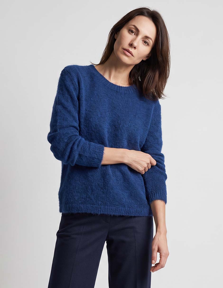 Suéter cuello redondo para mujer