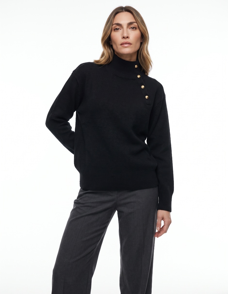 Suéter cuello alto para mujer 1