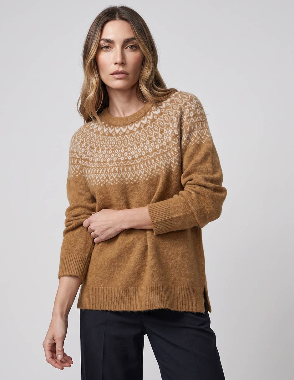 Suéter cuello redondo para mujer Suéter cuello redondo para mujer