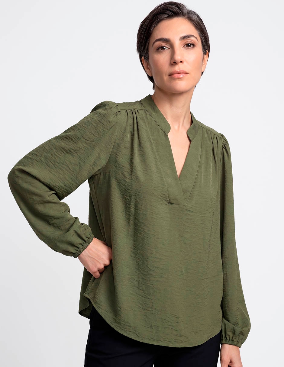 Blusa manga larga para mujer 1