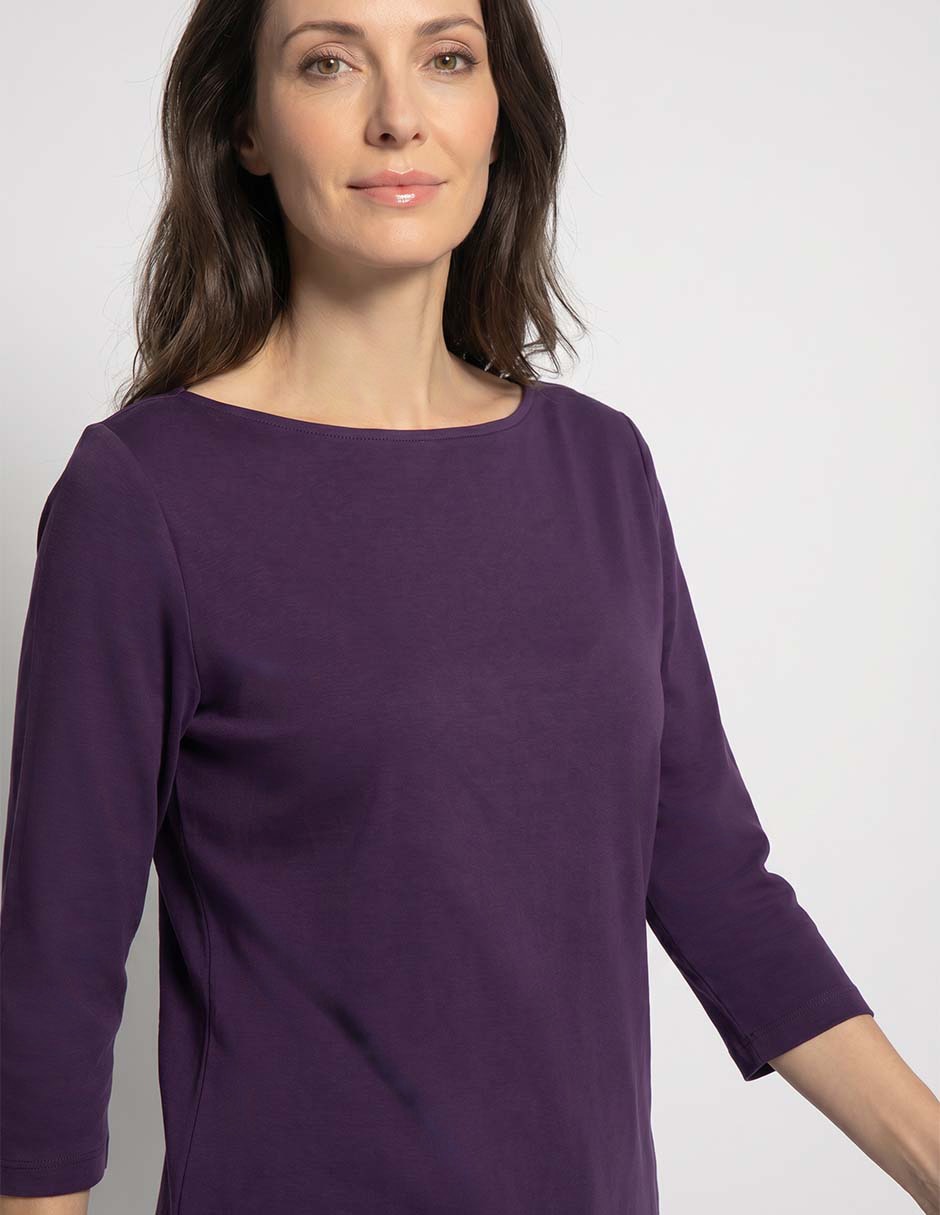 Playera manga larga cuello redondo mujer 3