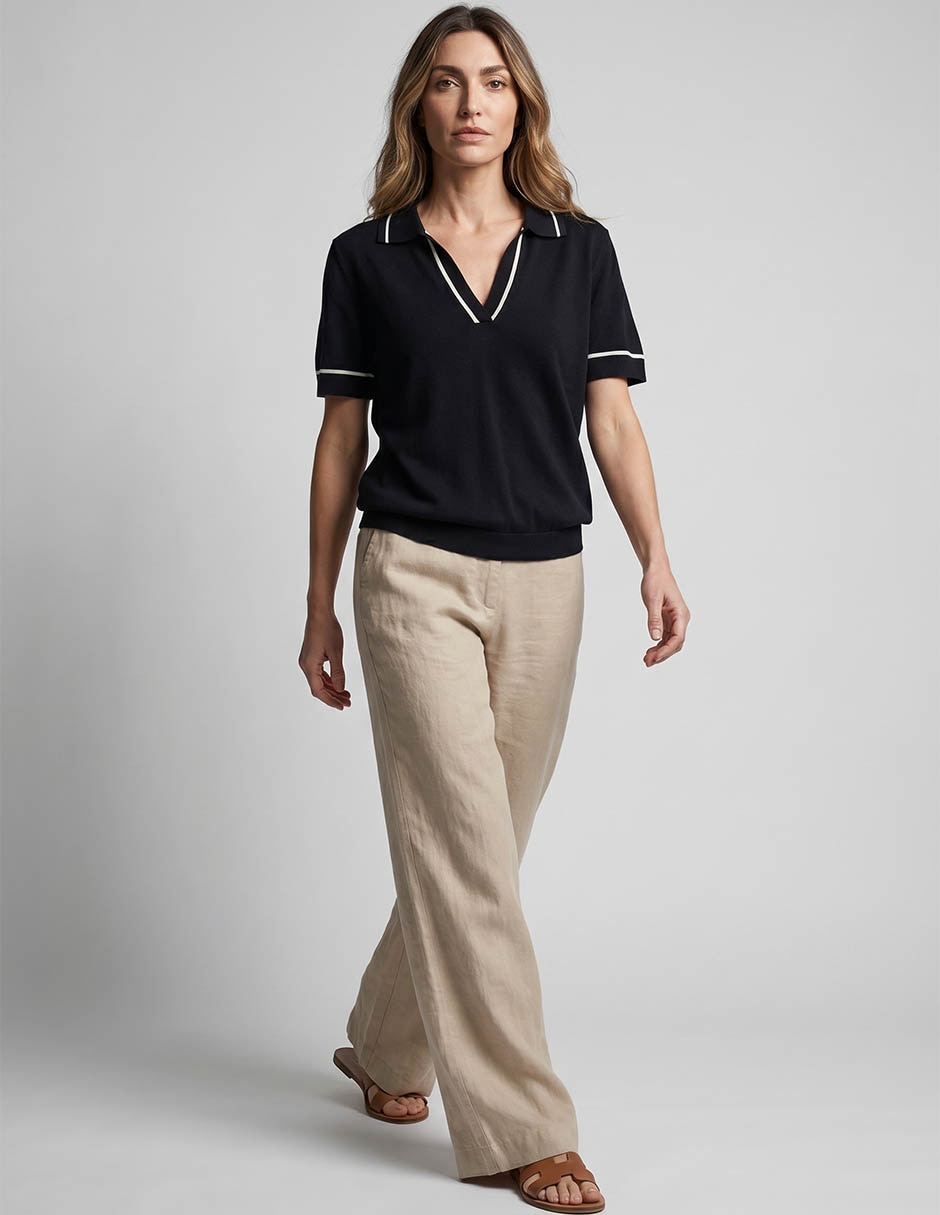 Playera tipo polo para mujer 2