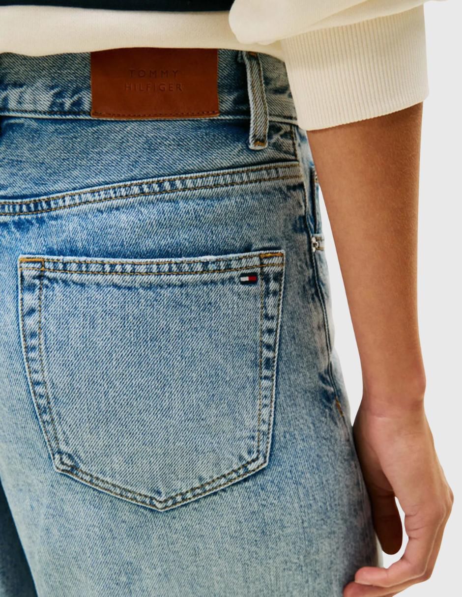 Jeans acampanado ww0ww48519 para mujer 2