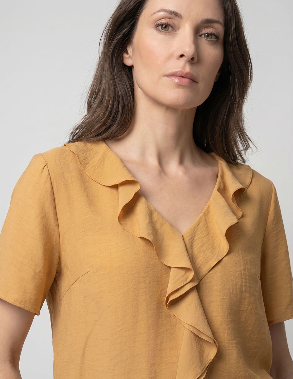 Blusa manga corta para mujer 4