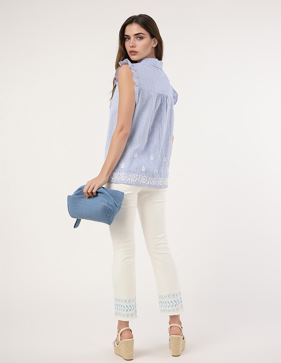 Blusa sin manga para mujer 3