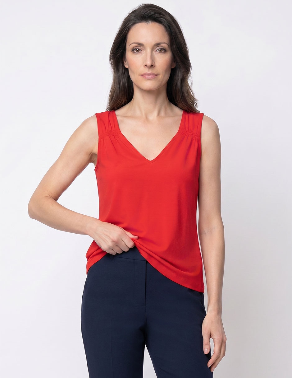 Playera Dándara cuello v para mujer