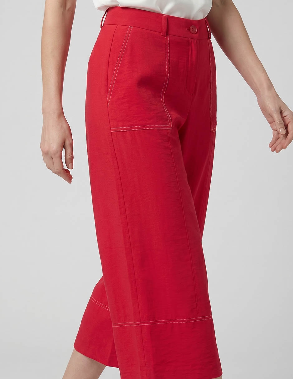 Pantalón coulotte wide leg para mujer 2