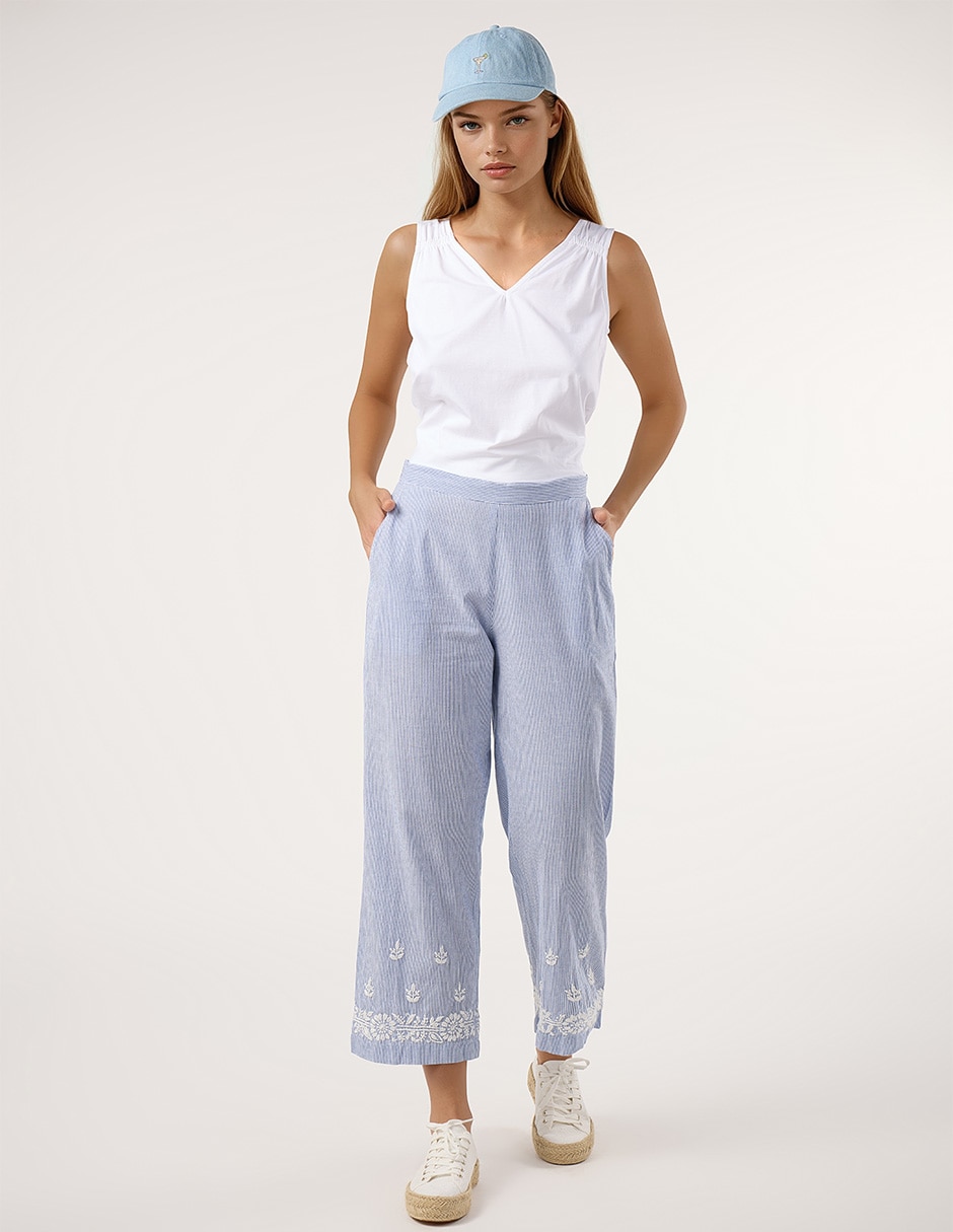 Pantalón regular para mujer