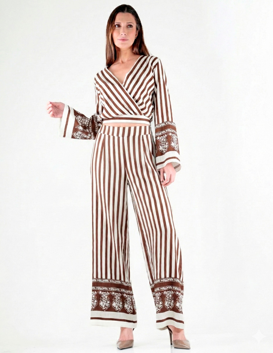 Pantalón relaxed Trinity wide leg para mujer