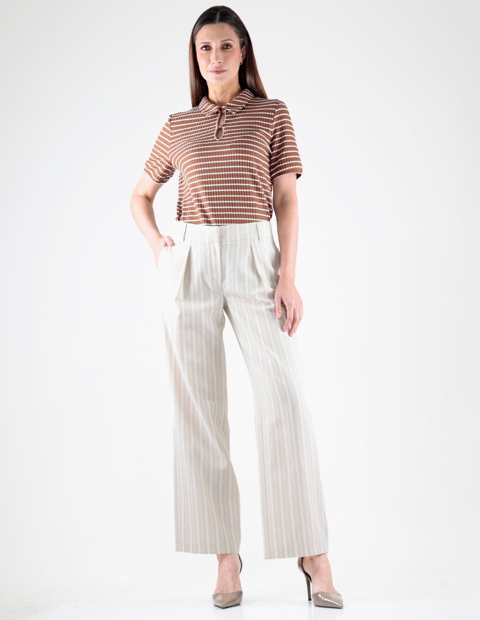 Pantalón regular regular para mujer