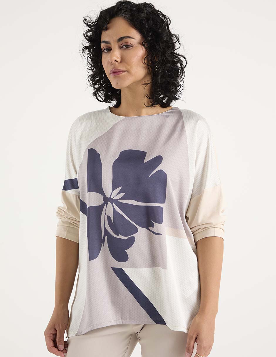 Blusa manga 3/4 para mujer