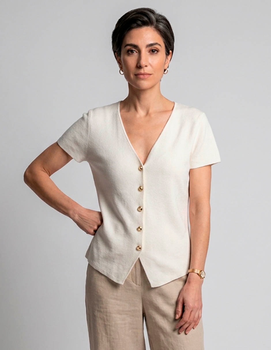 Blusa cuello V para mujer Blusa cuello V para mujer