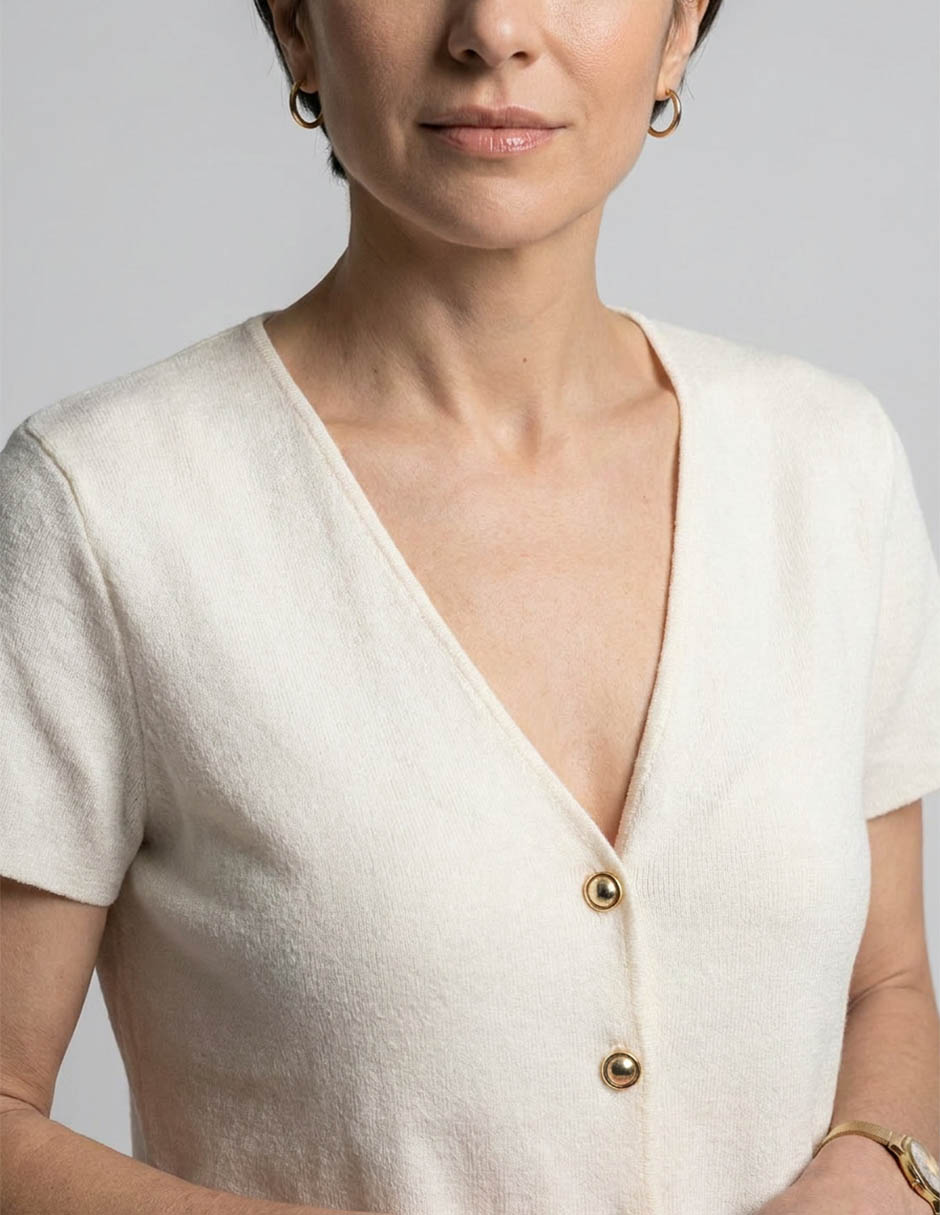 Blusa cuello V para mujer 3