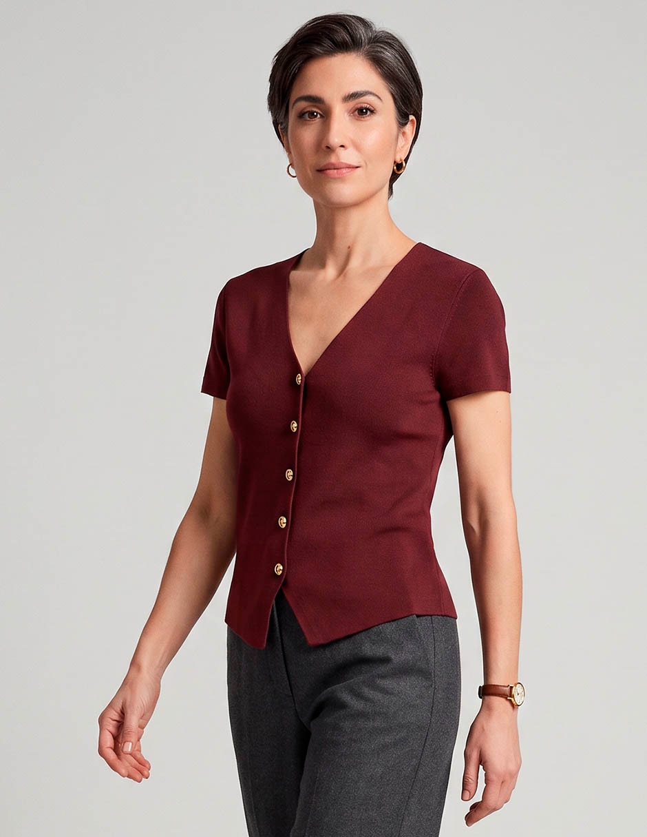 Suéter cuello V para mujer Suéter cuello V para mujer