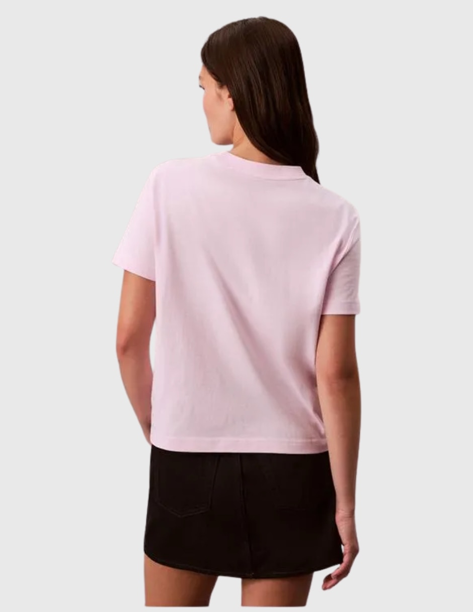 Playera manga corta Calvin Klein cuello redondo para mujer