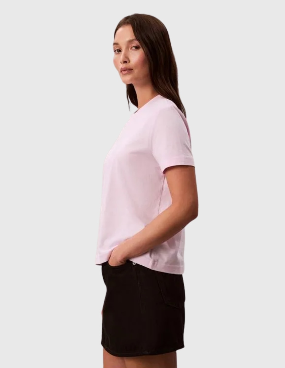 Playera manga corta Calvin Klein cuello redondo para mujer