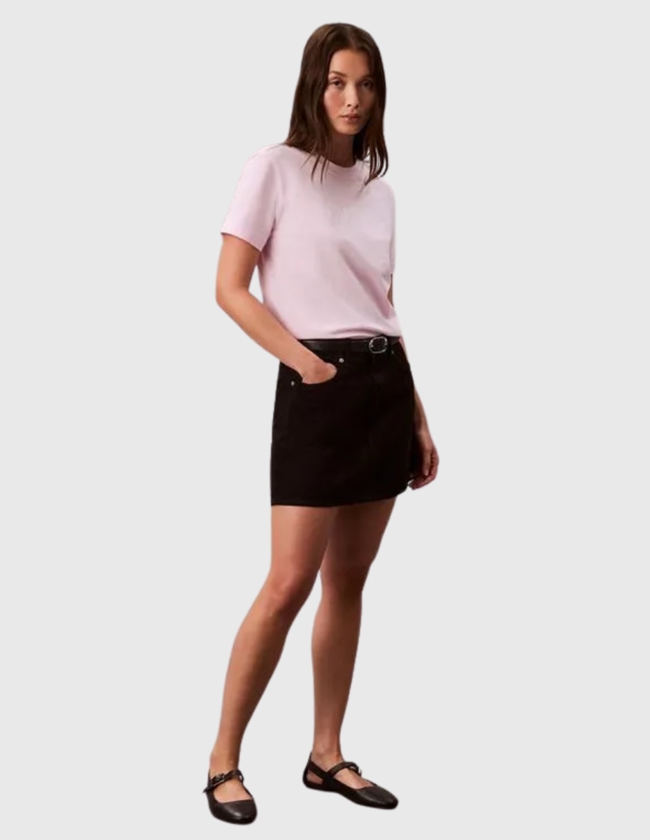 Playera manga corta Calvin Klein cuello redondo para mujer