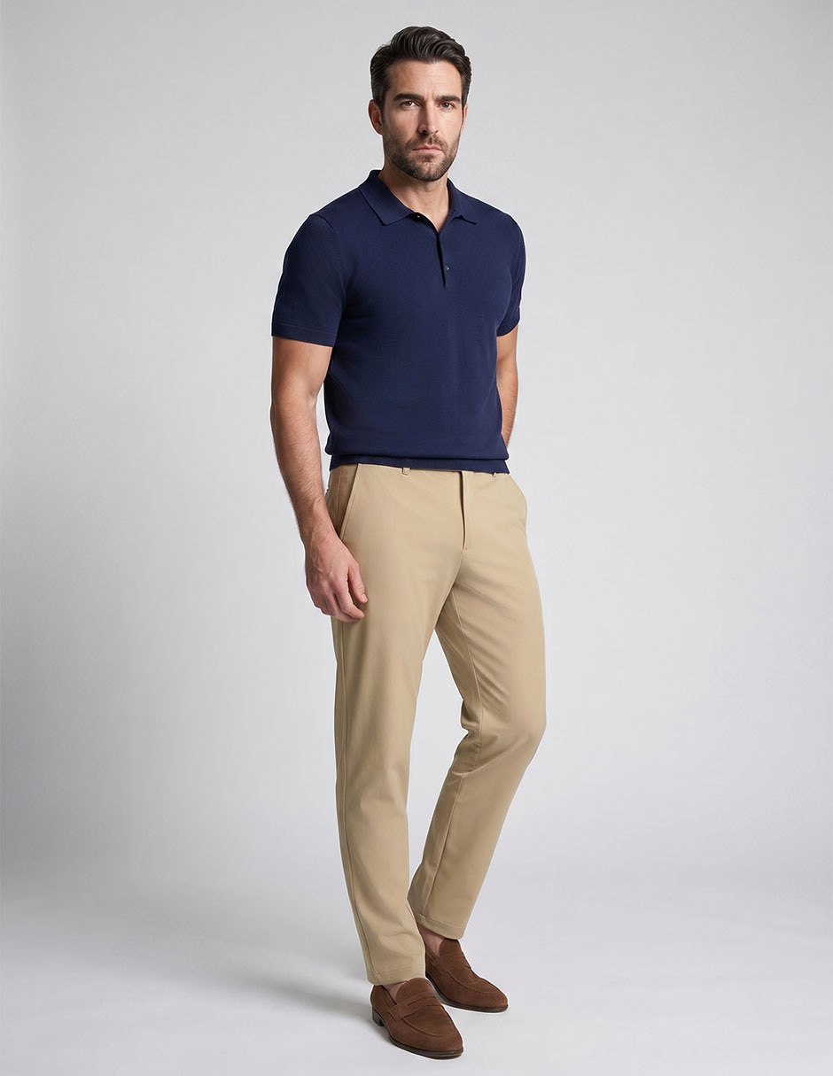 Pantalón de vestir regular para hombre 2