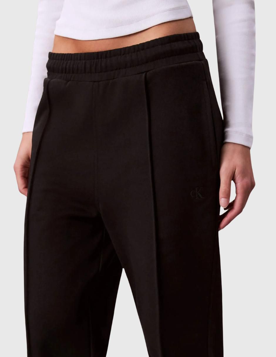 Pants regular con elástico para mujer