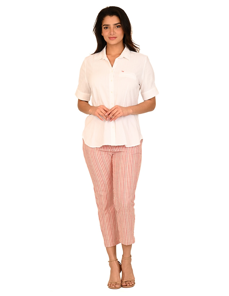 Blusa manga corta para mujer 5