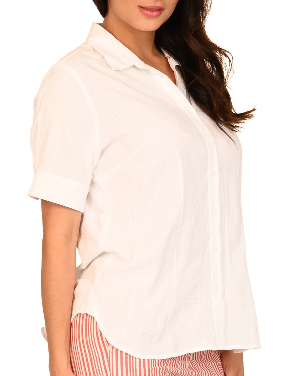 Blusa manga corta para mujer 7