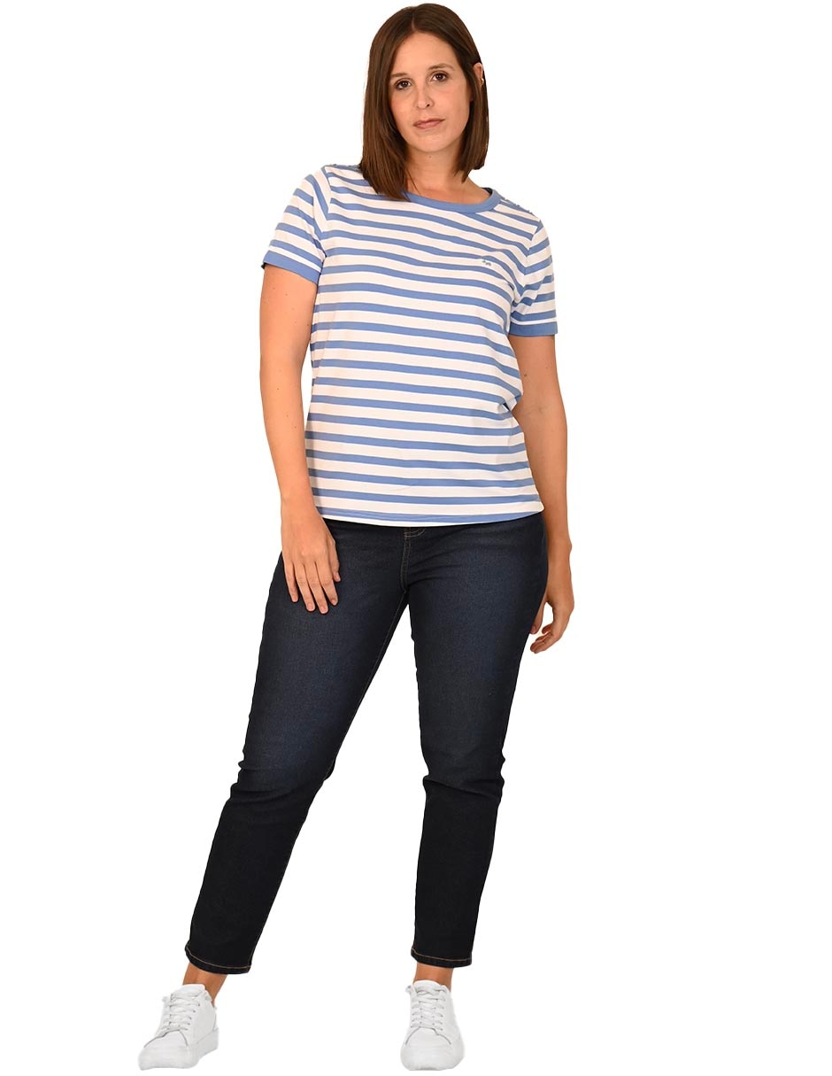 Playera manga corta cuello redondo mujer 2