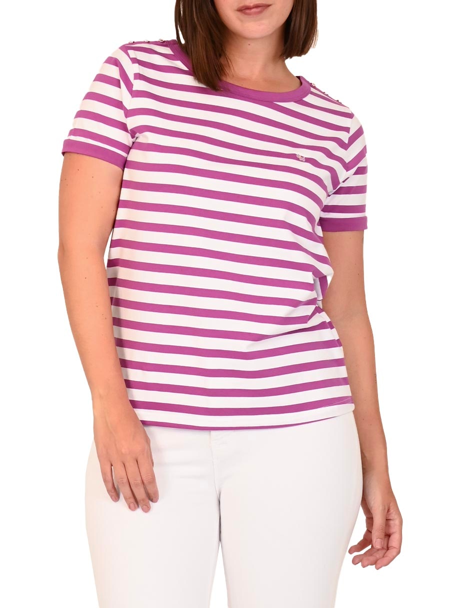 Playera manga corta cuello redondo mujer 2